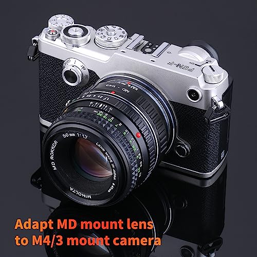 K&F Concept Lens Mount Adapter Compatible with Minolta MD Mount Lens to Micro 4/3 Mount Camera