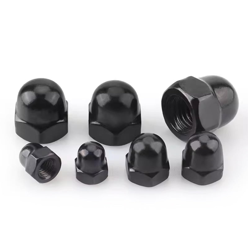 [Australia - AusPower] - M6 Black Acorn Cap Nuts, M6-1.0 Black Acorn Nut Stainless Steel 18-8(304), 20Pcs-Pack 