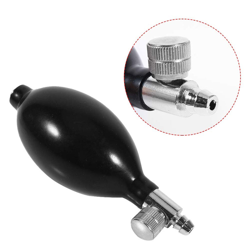 Black Blood Pressure Inflation Bulb - High Quality Latex Replacement Bulb with Vent Valve, Manual Hand Air Pump for Blood Pressure Monitor, Cervical Traction & Massage Cushion