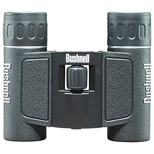 Bushnell 10x25 Powerview Binoculars, Compact Folding Roof Prism, for Adults and Kids, Concerts, Birdwatching, Hiking, Sports, Rubber Armor (132516C)