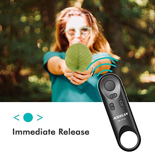 AODELAN Camera Remote Control for Canon EOS RP, EOS R, R5, R6, M50, M50 II Black Remote for Canon