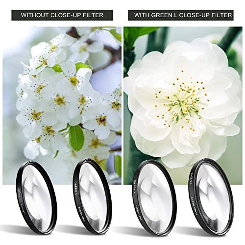GREEN.L 67mm Close-up Filter Set(+1,+2,+4,+10), Professional Macro Filter for Camera Lens