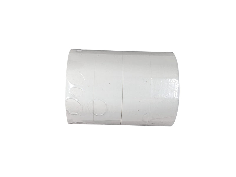 USA Made Science Lab Labeling Tape White Pack, 500" Length x 3/4" Width, 1 Inch Core [4 White Rolls] (Pack of 2) 500*75 inches (Pack of 2)
