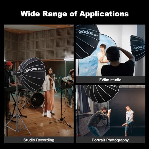 Godox Softbox 25.6"/65cm Godox S65T Bowens Mount Compact Softbox 25.6"