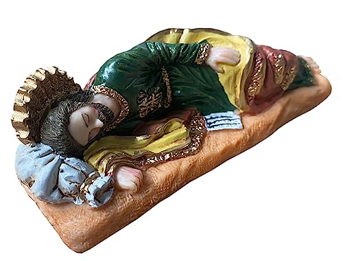 St. Joseph Sleeping Home Decor Figure 5 inch Saint Resin Statue Religious Gift Catholic Decoration Estatua de San Jose el Soñador Dormido Artesania Catolica para el Hogar