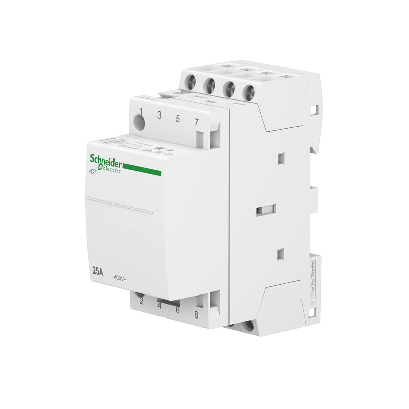 Schneider Electric Installation Contactor Acti9 iCT, A9C20834 | 25A, 4S, 220-240V AC, 50HZ 4 contacts m