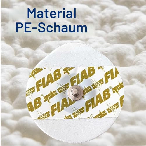 Fiab - 1 Pack of 50 Universal Single Use Oval Foam ECG Electrodes 48x50mm Adult
