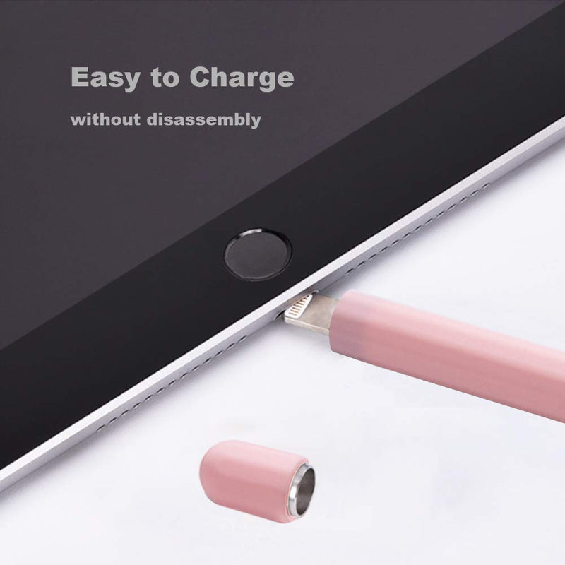 [Australia - AusPower] - YINVA Case for Apple Pencil Apple Pencil Accessories Grip Holder for Apple Pencil 1st Generation Cover Sleeve for Apple Pencil with Protective Nib Cover for iPad Pencil(Pink) Pink For 1st Gen 