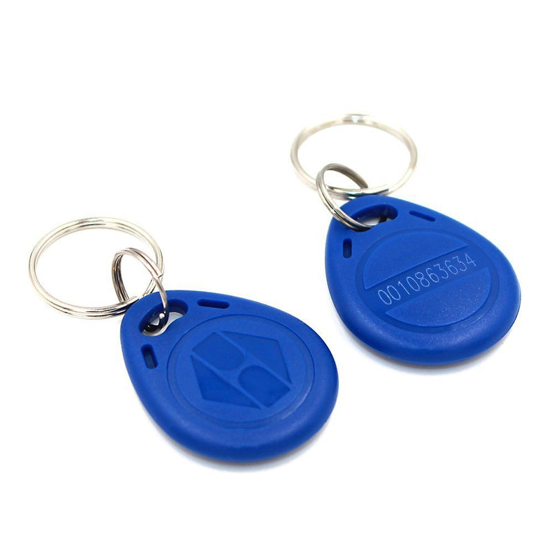 Proximity EM4100 EM4102 125KHz RFID EM ID Card RFID Key Fob Read Only Color Pack of 10 (10 Pieces Blue) ...