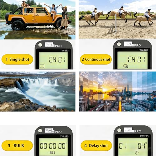 Pixel TW283-DC2 Wireless Remote Shutter Release Intervalometer for Nikon TW-DC2 Nikon