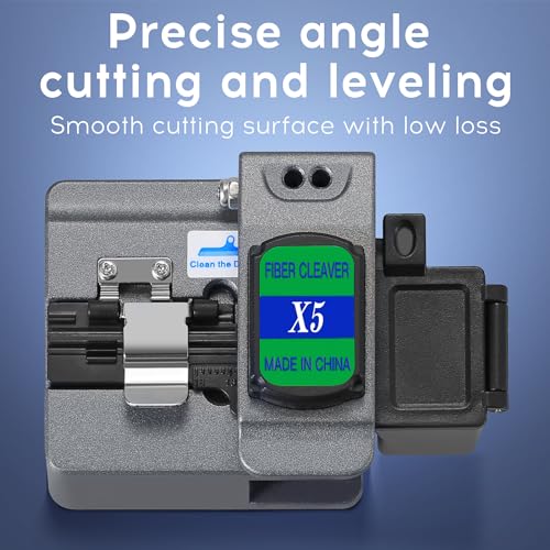 SAIVXIAN Fiber Optic Cleaver X5 wire cutter with high-precision automatic 16-position blade