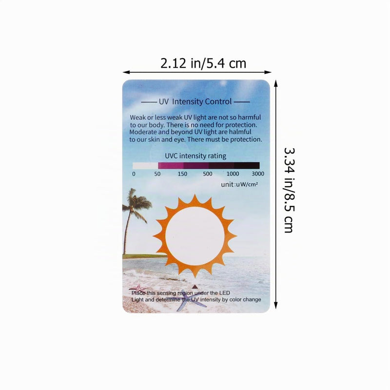 UV Test Card for Reptile Terrariums, Pack of 10, UV Identifiers with Color Changing Protection Tester for Indoor and Outdoor Lighting 3.35 x 2.13 inches