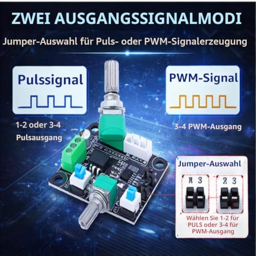Stepper Motor Drive Controller MKS OSC Stepper Motor Driver PWM Speed Control Pulse Generator Module with High Medium and Low Frequency Signal