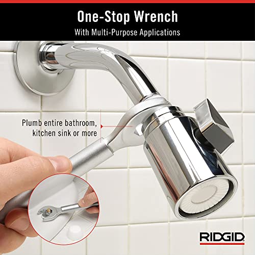 RIDGID Model 2002 One Stop 2-in-1 open-end wrench for angle stops, straight stops, and compression couplings