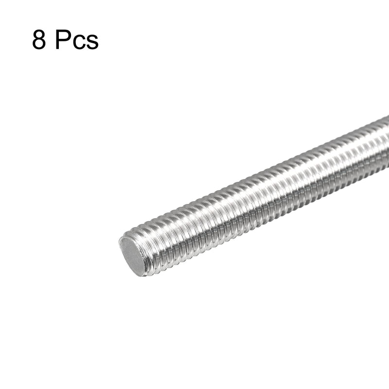 MECCANIXITY Fully Threaded Rod M12 x 120mm 1.75mm Thread Pitch 304 Stainless Steel Right Hand Threaded Rods Bar Studs 8 Pack