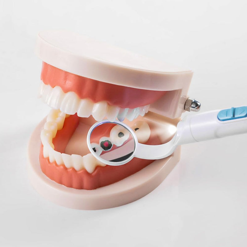 Sarini 2 Piece Dental Mirror with Light - USB Mouth Mirror with Direct-to-Use Anti-Fog Technology, Ideal for Doctors and Home Use
