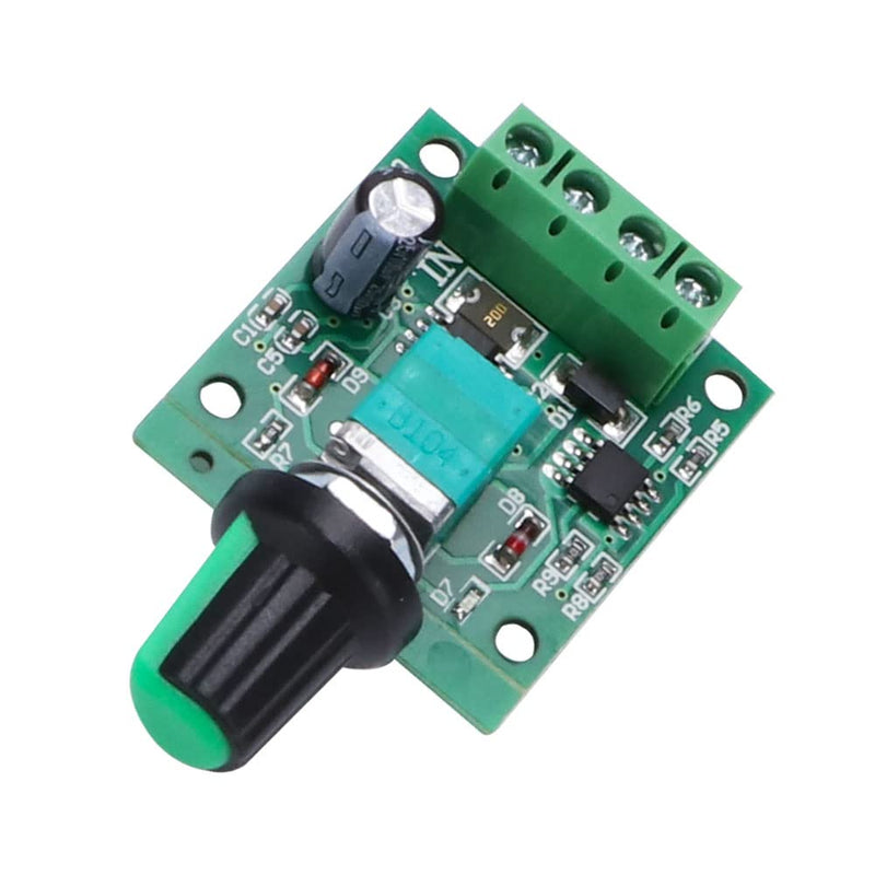 [Australia - AusPower] - VooGenzek 4 Pieces DC 1.8 V 3 V 5 V 6 V 12 V 2 A 30 W PWM Motor Speed Controller, 1803BK 1803B Adjustable Low Voltage DC Motor Speed Controller with Knob 30W 
