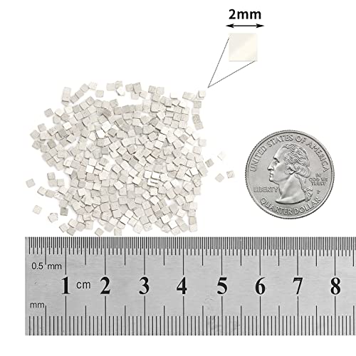 Grevosea 4.5 Grams Silver Soldering for Jewelery Precut Chips Soldering Jewelry Soldering Kit Soldering Tab Ultra Tiny Medium Density Easy Soldering for Jewelery 2x2mm 750°C