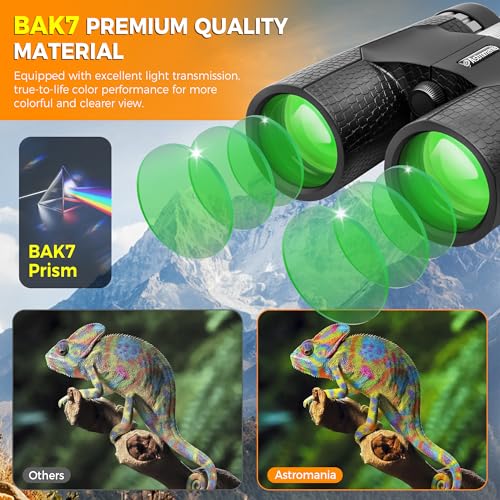 Astromania 8x42 Compact Binoculars, BK7 Prism Binoculars for Bird Watching