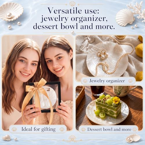 3 Sets Caviar Serving Set, Mother of Pearl Spoon Dish, Elegant