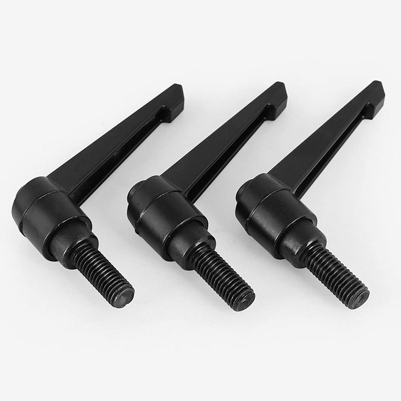 Set of 4 Clamping Lever Handles, M4 Stainless Steel Male Thread, Adjustable Handle, Machine Handles, Clamping Lever External Thread (32 mm) 32mm