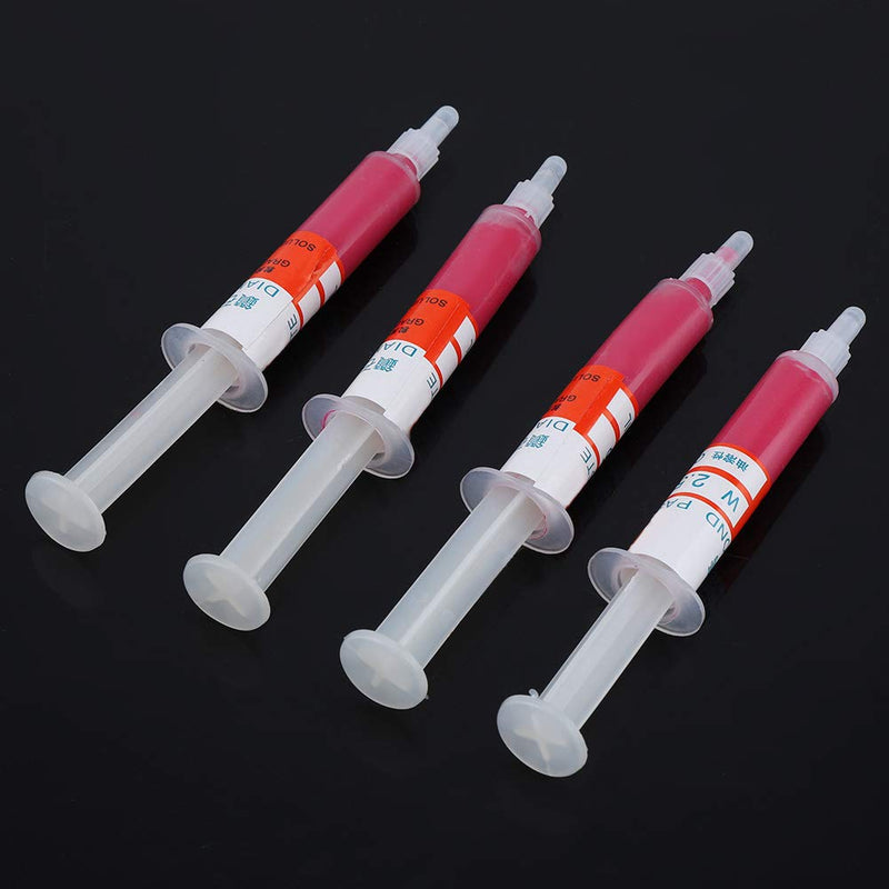 [Australia - AusPower] - Diamond Grinding Paste, Akozon 5 Pieces/Set Diamond Lapping Paste Polishing Paste Diamond Grinding Lapping Compound Compound Syringes (W2.5#4000) 