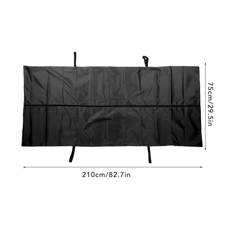 Emergency Cadaver Body Bag, 210D Leakage Proof Dead Body Bags for Funeral Hospital Transportation (Black) (210 * 75CM) 210*75CM