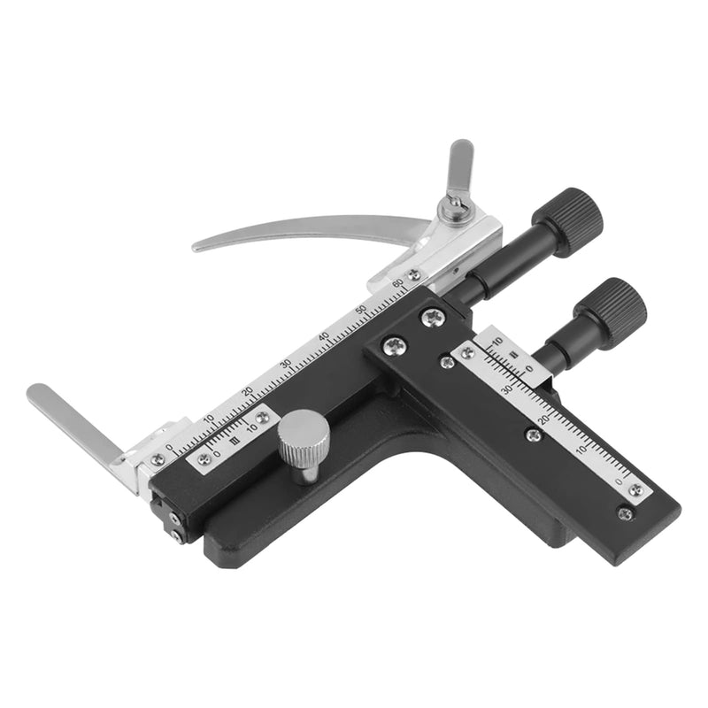 [Australia - AusPower] - Professional Clip-on Mechanical Microscope Movable Table, Microscope Accessories X-Y Movable Table Vernier Caliper with Scale for Microscope 