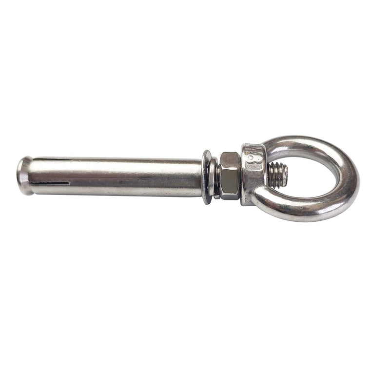 [Australia - AusPower] - Expansion Bolts Anchor Bolt 5 Pack M8*80mm 304 Stainless Steel Expansion Screws Bolts Eyes Ring Fastener Wall Concrete M8*80 