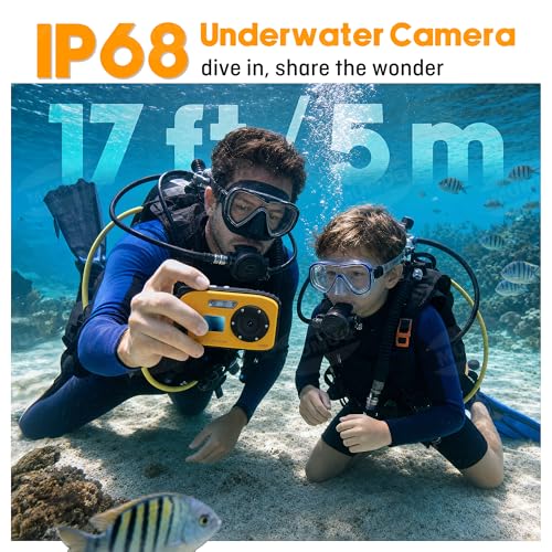 Floating Underwater Camera for Kids, Waterproof Camera with 32GB SD Card