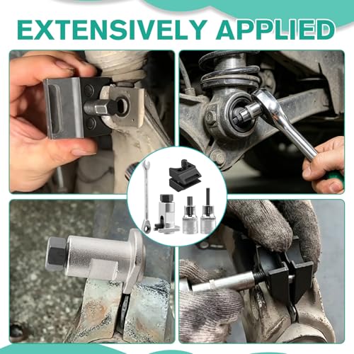 Universal Leg Spreader Set of 4 Including Suspension Strut Spreader | Hardened Steel Wheel Bearing Housing Spreader with Wrench Tool for Suspension Strut Car SUV Truck Shock Absorber