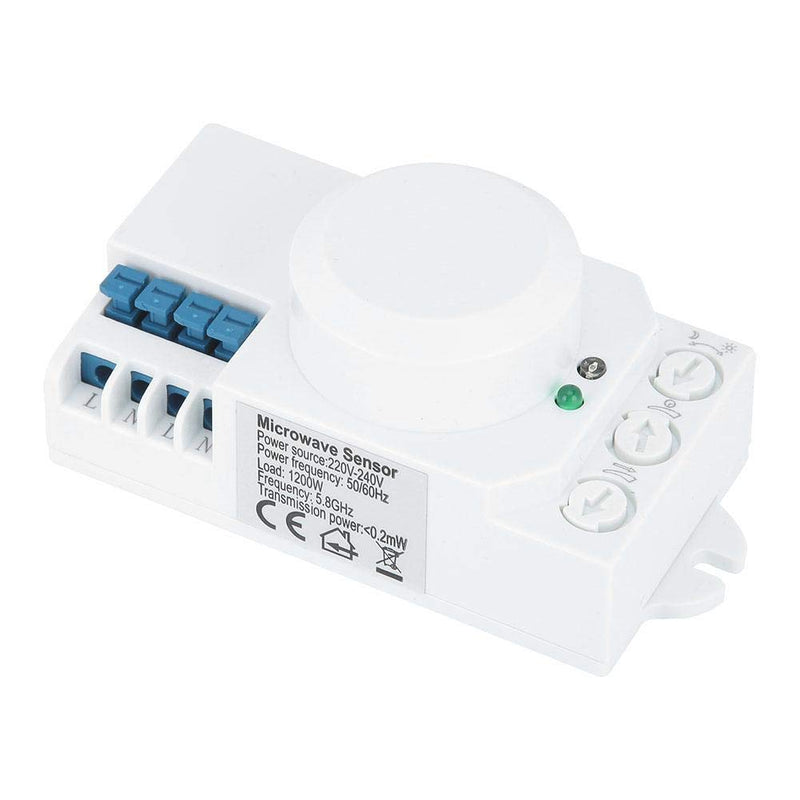 [Australia - AusPower] - 5.8GHz Microwave Sensor Switch Lighting Sensor Body Motion Car Detector Light Switch AC 220V-240V SK-805 