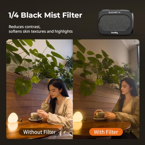 SMALLRIG ND 16 ND64 ND256 & CPL & Black Mist Filter for DJI Osmo Pocket 4P ND16+64+256 & CPL & 1/4 Black Mist