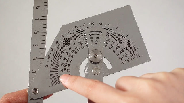 Copkim metal protractor 2-pack with 0-180 degree angle finder for woodworking