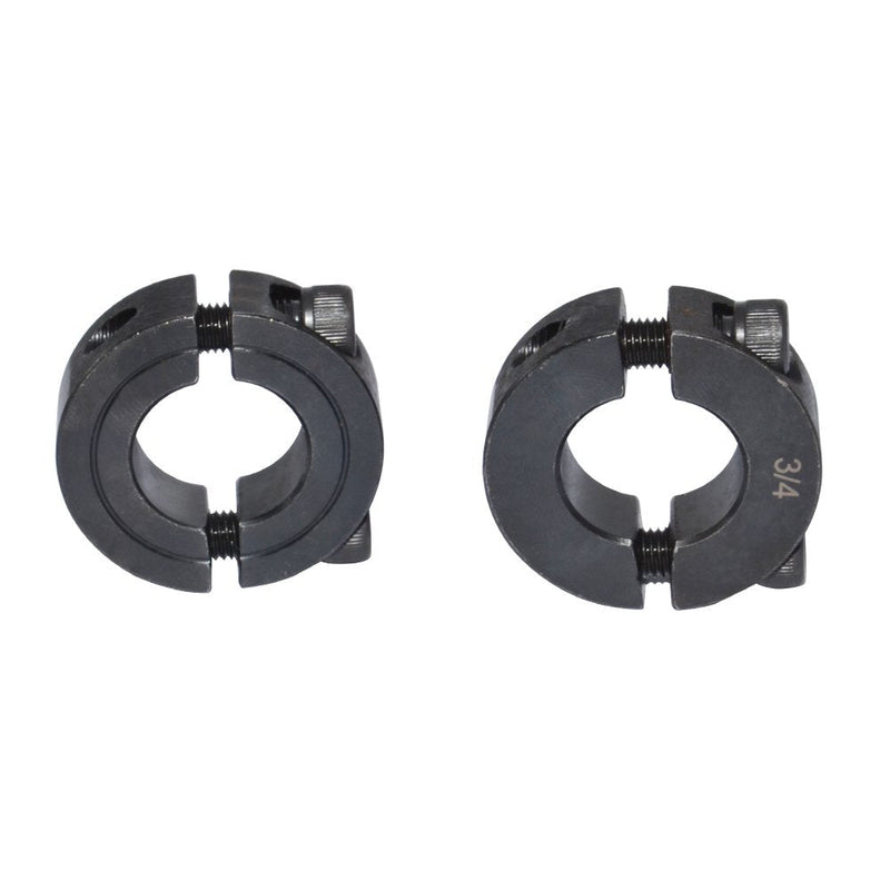 [Australia - AusPower] - Double Split Shaft Collar 1" Bore Width 1/2 Inch Oxide Set Style Black (4 Pcs) 1" Double Split Clamp-On 