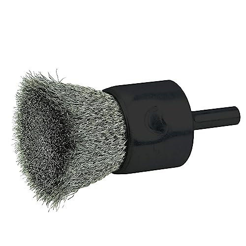 Weiler 10022 1-inch crimped wire end brush with stainless steel fill