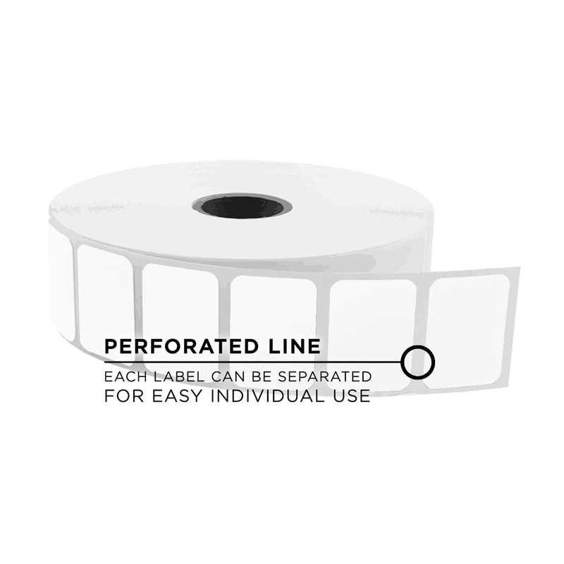 ChromaLabel 1.188 x 0.84 Inch Direct Thermal Labels, Ideal Mailing Label for Packages, Perforated Thermal Stickers Printer Label - 2710 Labels per Roll (Pack of 4) 1-3/16" x 27/32" (Pack of 4)