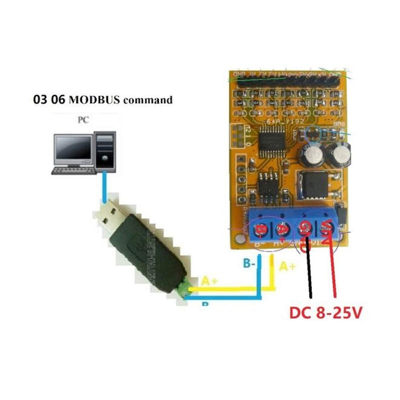 [Australia - AusPower] - 7 Channel Voltage Analog Collector with RS485 Modbus RTU Support 