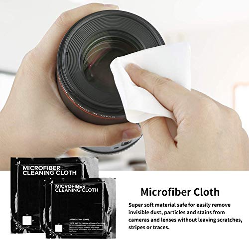 Professional DSLR Camera Cleaning Kit with APS-C Cleaning Swabs, Microfiber Cloths, Camera Cleaning Pen, for Camera Lens, Optical Lens and Digital SLR Cameras. red