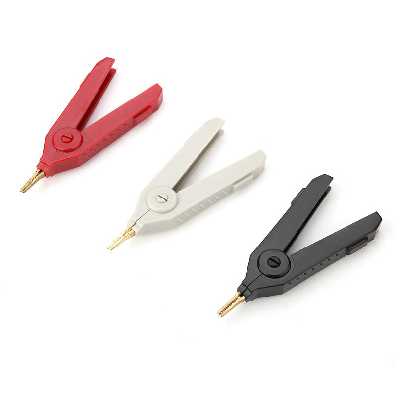 [Australia - AusPower] - Clips, P2004 3Pcs Copper Gold Plated Kelvin Test Clip 20A 