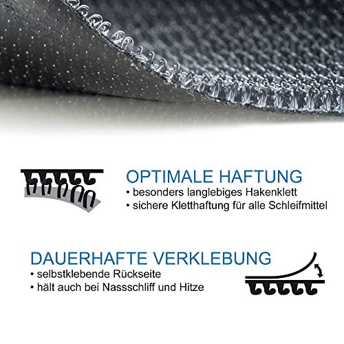 DFS Self-Adhesive Disc, 125 mm, 8 Holes, Replacement for Repairing Sanding Disc, Polishing Plate, Support Plate