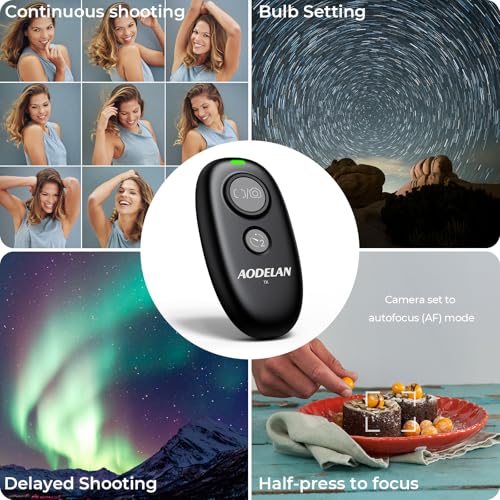 AODELAN USB-C Rechargeable Wireless Camera Remote Shutter Release for Canon Rechargeable Remote for Canon