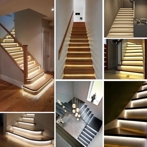 LED Stair Lighting Controller with Motion Sensor, 5 Modes, 32 Levels, Stair Light Control, LED Stair Light Controller