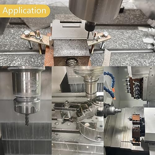 AYCHOLIZ 4-flute carbide square end mill, 10mm tungsten steel CNC milling cutter for stainless steel