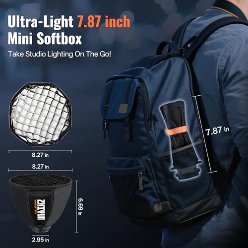 ZHIYUN Mini Octagonal Softbox ZY Mount with X100 X60 Series CX100 G60 CX50