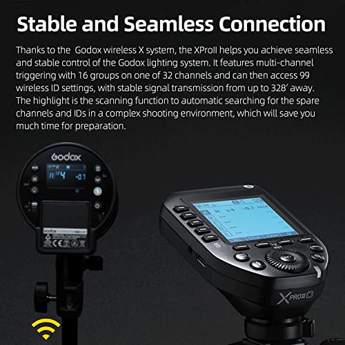 Godox XProII-O TTL Wireless Flash Trigger 1/8000s HSS, TCM Instantaneous Switching, APP Control, 16 Groups 32 Channels, Stable Signal, Responsive, Suitable for Olympus/Panasonic Cameras