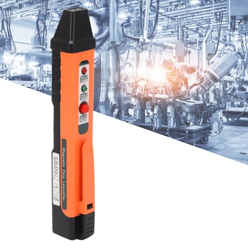 862M±5MT High Sensitivity Magnetic Pole Pin, Portable LED Polarity Identification Tool, North South Pole Tester, 10 Hours Service Life for Field Identification | Polarity identifier highly sensitive, ±5 mT, 10 hours use
