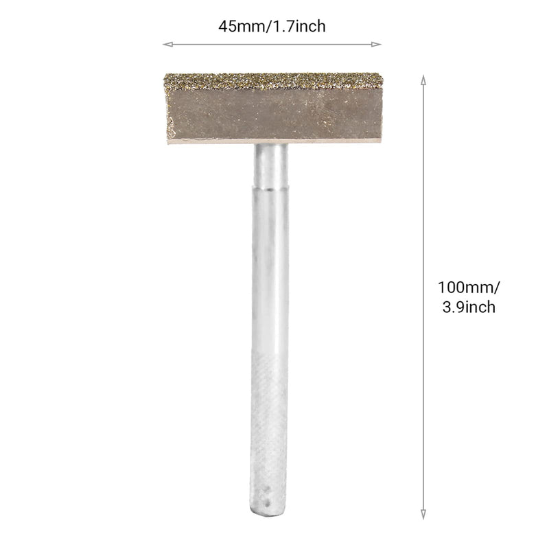 Aramox Sharpening Stone Dresser T-shaped Grinding Wheel 85mm Diamond T-shaped Grinding Wheel Disc Stone Straightener Right Tool Dressing Bench Grinding Machine Electroplated