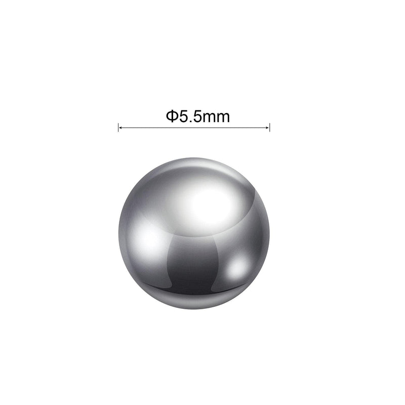 [Australia - AusPower] - uxcell 50pcs 5.5mm 304 Stainless Steel Bearing Balls G100 Precision 