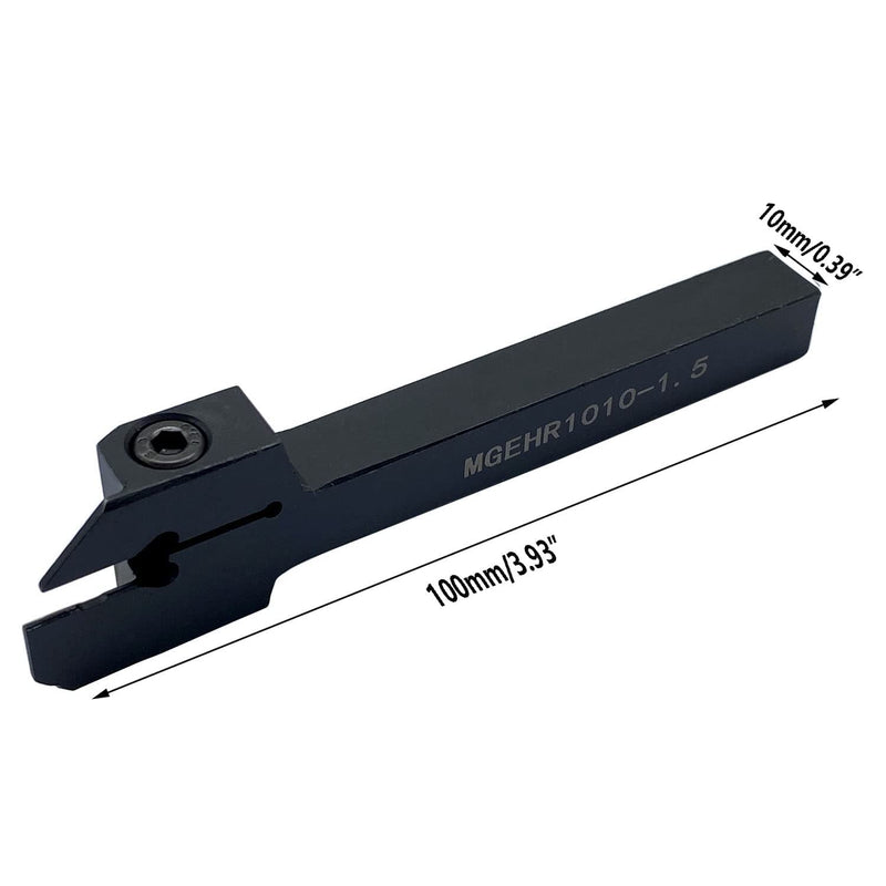 [Australia - AusPower] - 3/8" MGEHR1010-1.5 Lathe Grooving Cut-Off Tool Holder with MGMN150 Grooving Inserts for Stainless Steel and Steel 3/8" MGEHR1010-1.5 + MGMN150 